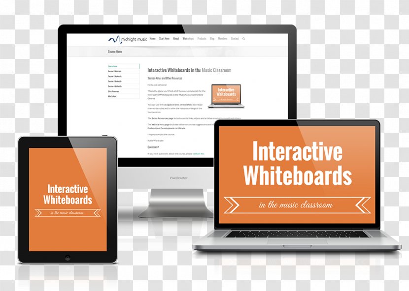 Web Development Design - Communication - Interactive Whiteboard Transparent PNG