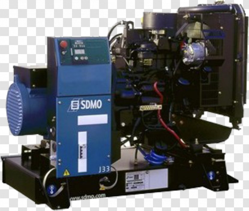 Diesel Generator Sdmo Electric Power Station - Engine Transparent PNG