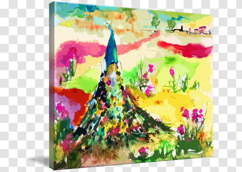 Watercolor Painting Art Acrylic Paint Gallery Wrap - Work Of - Meadow Flowers Transparent PNG