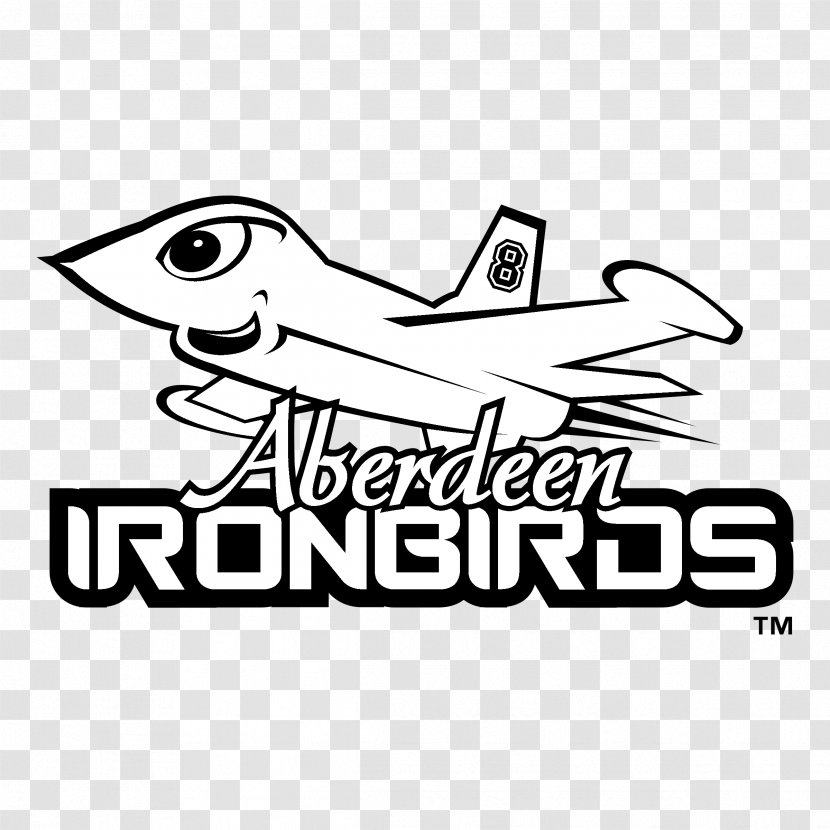 Logo Aberdeen IronBirds Clip Art Brand - Wing - Combat Aircraft Transparent PNG