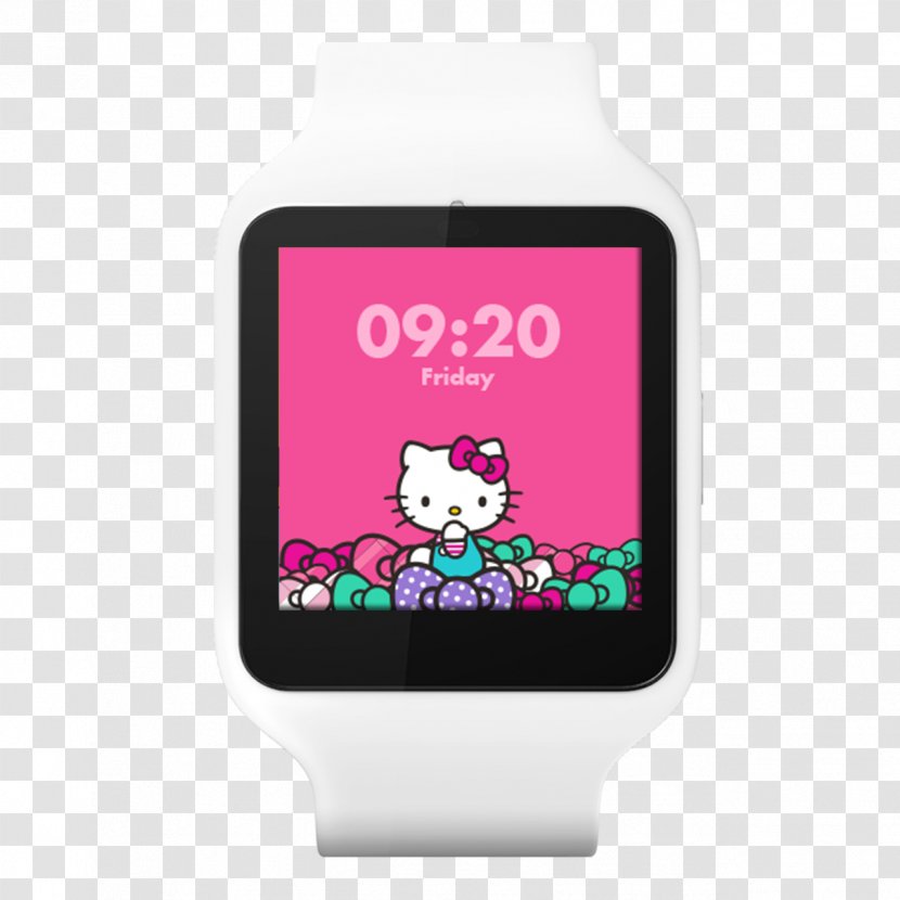 Hello Kitty Fit Cat - Smartwatch - Watch Face LG G Apple AndroidMuji Transparent PNG