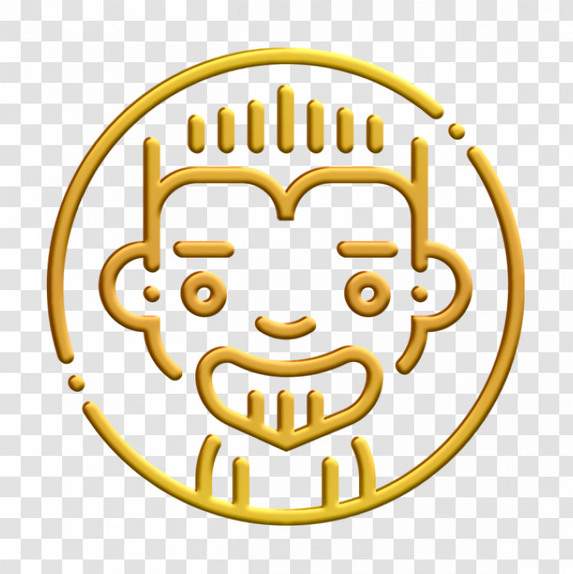 Avatars Icon Spiky Hair Icon Man Icon Transparent PNG