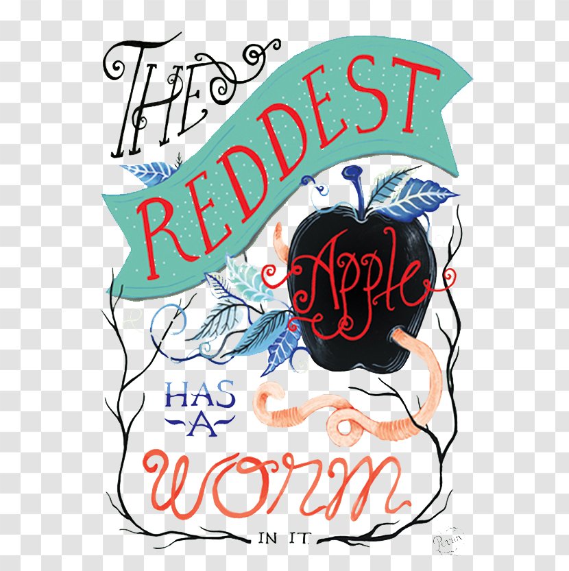 Apple Illustration - Frame - Hand Drawn Retro Cover Transparent PNG