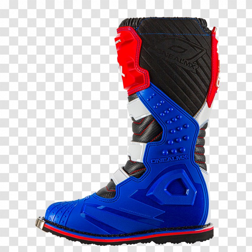 Snow Boot Motocross Blue Shoe - Cross Training - Race Promotion Transparent PNG