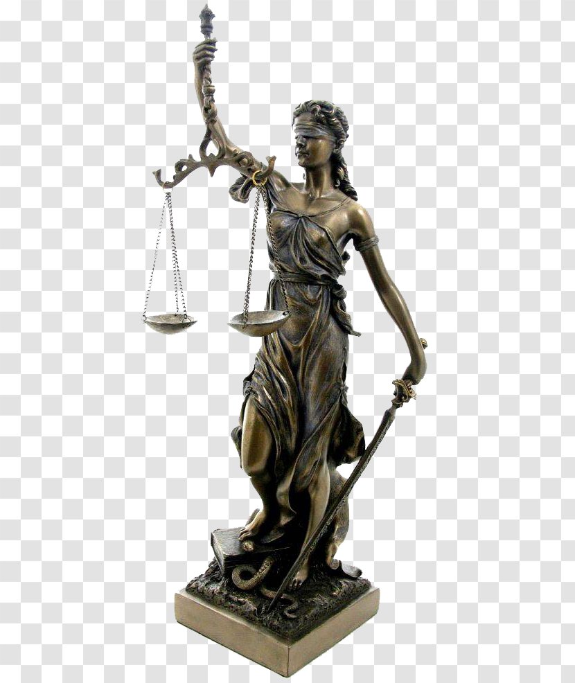 Lady Justice Bronze Sculpture Statue Transparent PNG