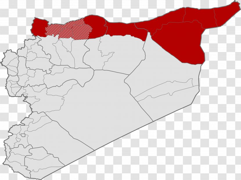 Democratic Federation Of Northern Syria Rojava Conflict Kurds People's Protection Units - Wikipedia - Kurdish Map Transparent PNG