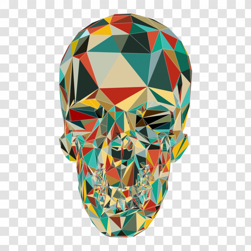 Skull Calavera T-shirt Polygon - Human - Pattern Transparent PNG