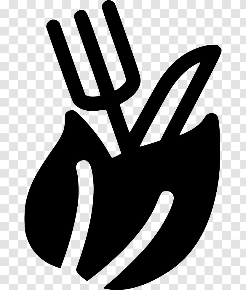 Clip Art Black & White - M - Finger Logo LineEat Icon Transparent PNG