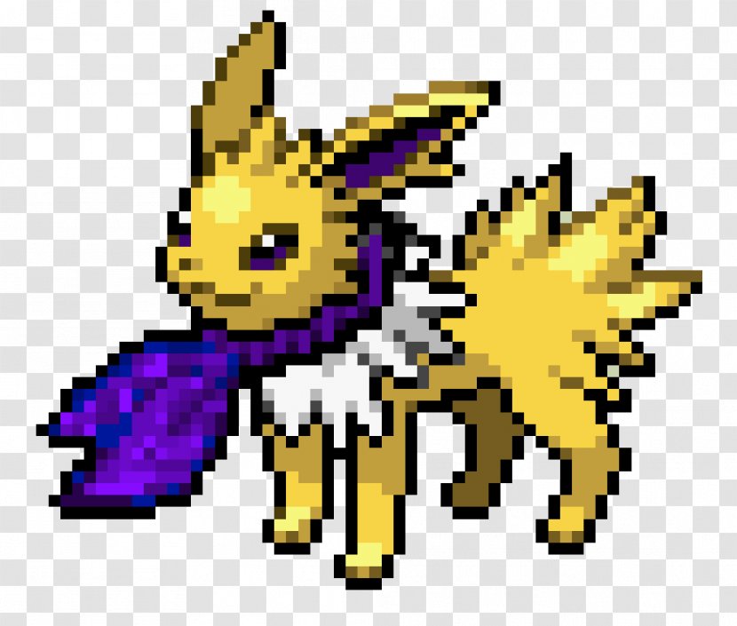 Pokémon HeartGold And SoulSilver Sprite Pixel Art Jolteon - Yellow Transparent PNG