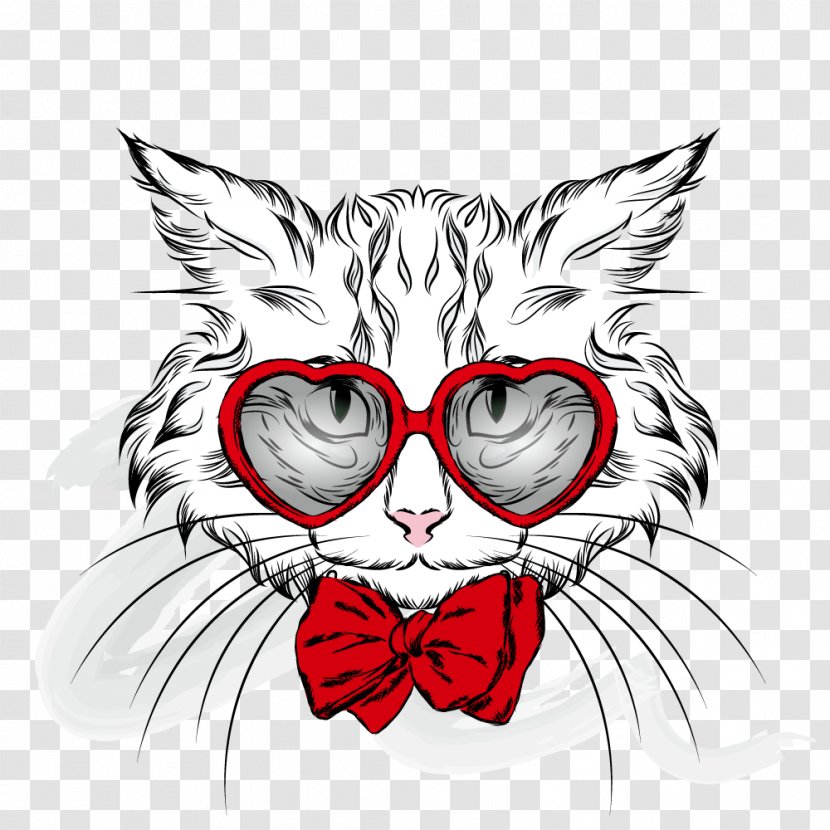 Cat Kitten Vector Graphics Clip Art Illustration - Frame - Feline Transparent PNG
