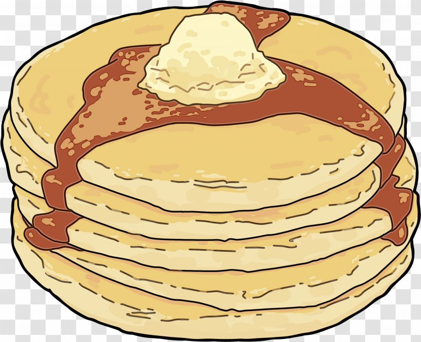 Junk Food Cartoon - Pancake Breakfast - Meal Cream Transparent PNG