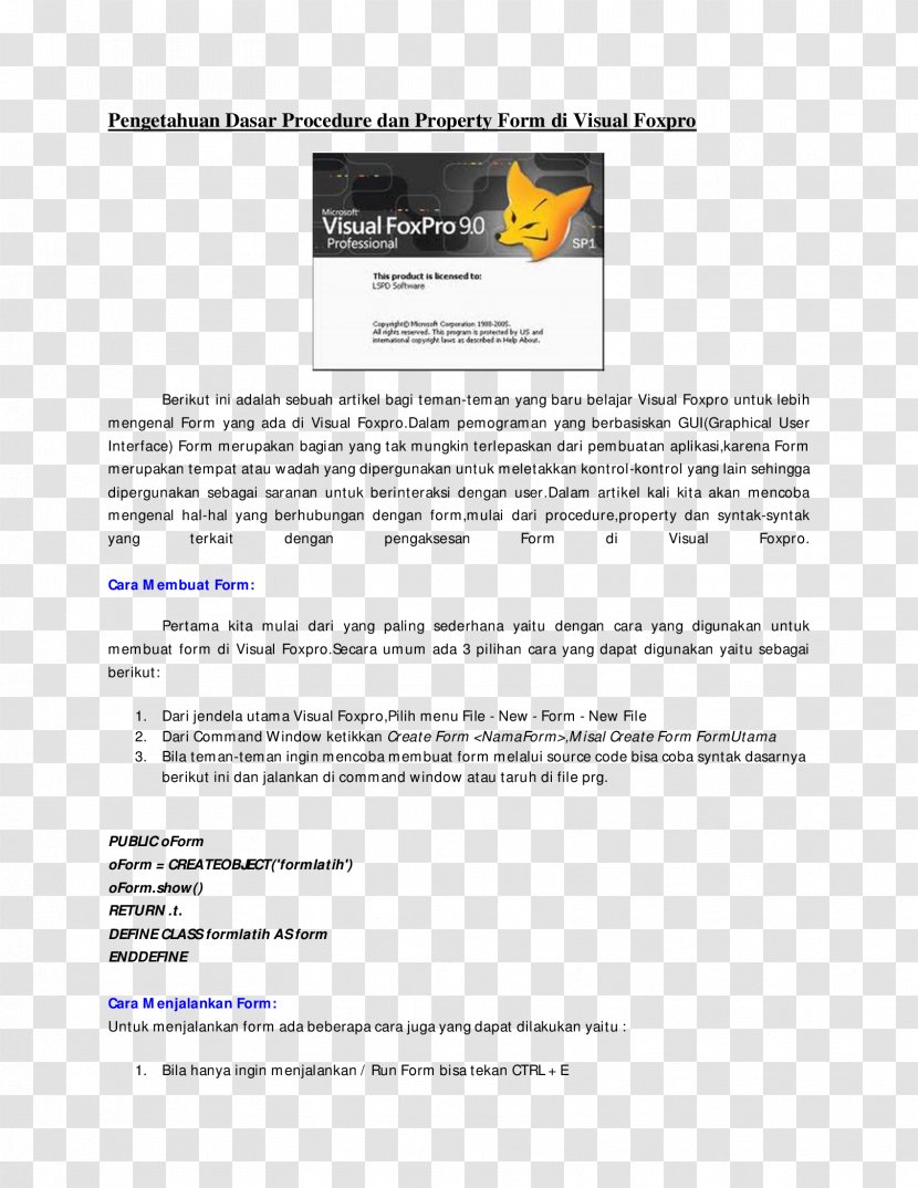 Document Visual FoxPro Brand - Design Transparent PNG