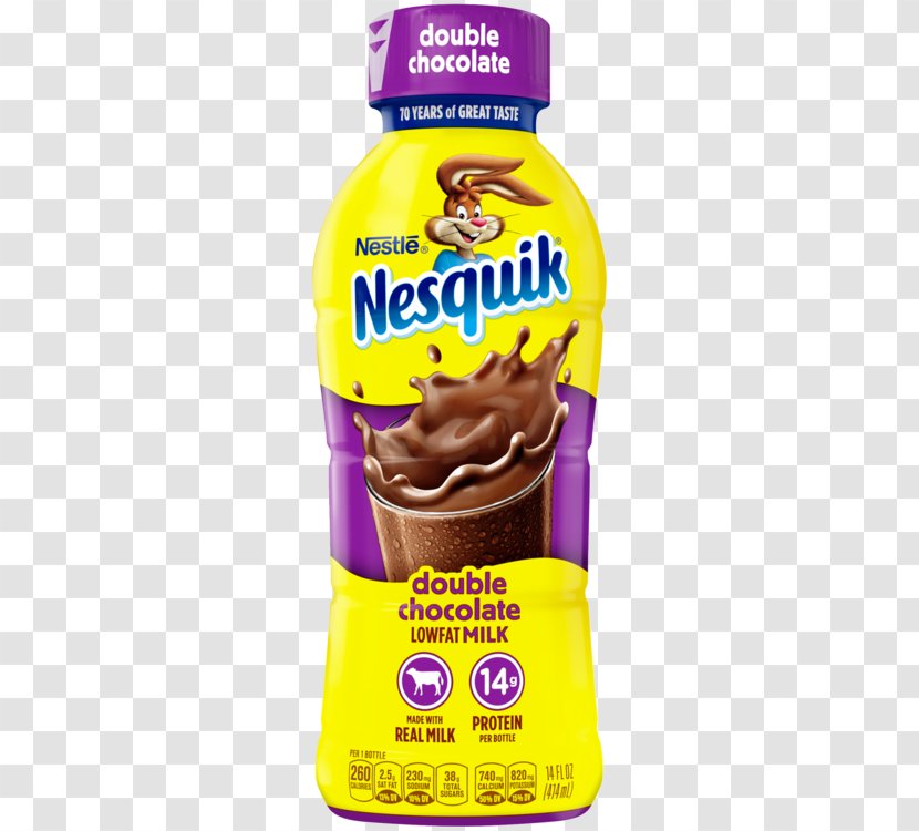 Chocolate Milk Nesquik Flavor Smoothie - Food Transparent PNG