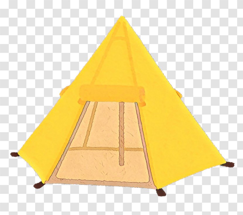 Triangle Product Design Tent - Yellow - Shade Transparent PNG