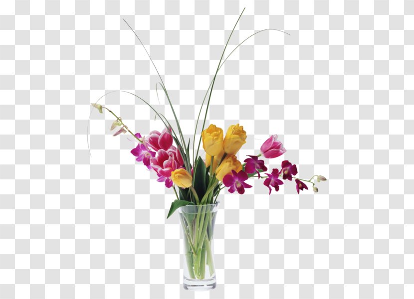 Floral Design Vase Cut Flowers Flower Bouquet - Petal Transparent PNG