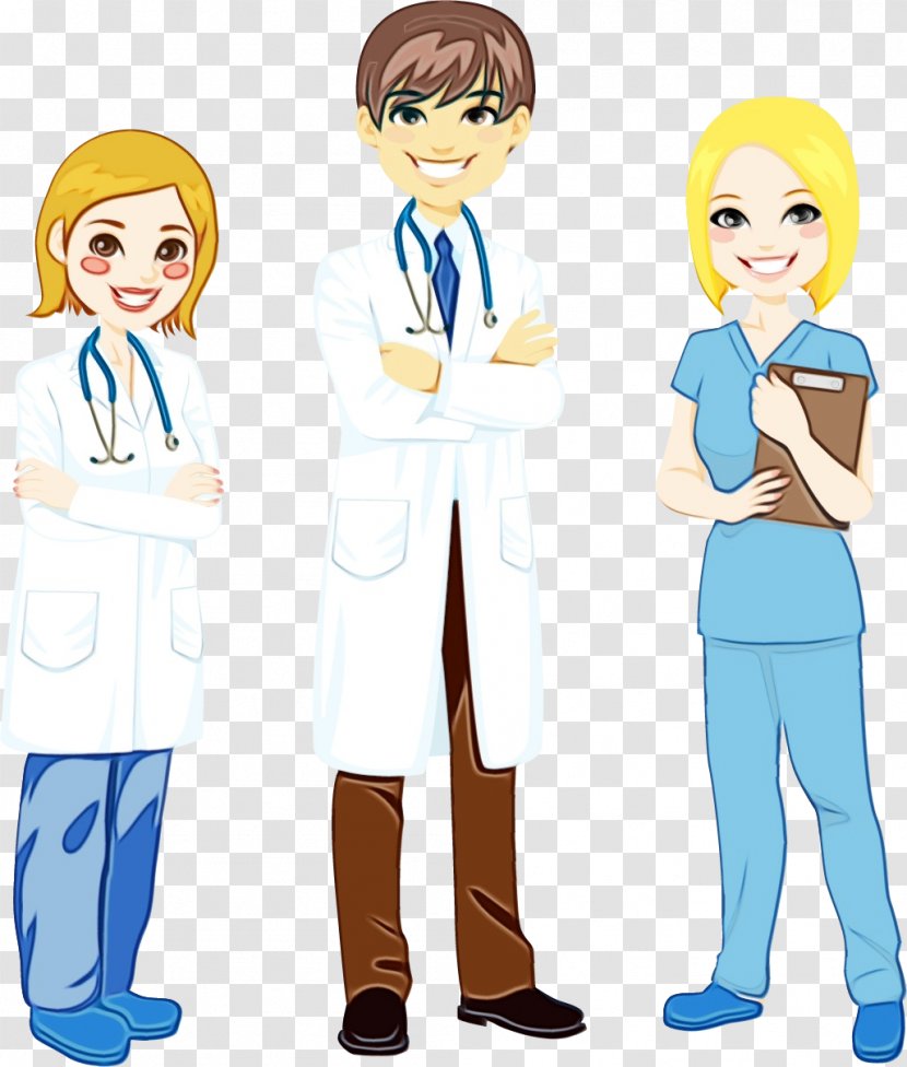 Uniform Clip Art Illustration Human Behavior - Gesture - Physician Transparent PNG