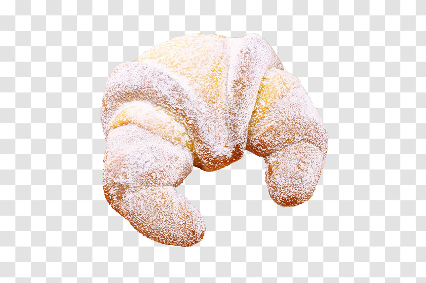 Croissant Powdered Sugar Powder Transparent PNG