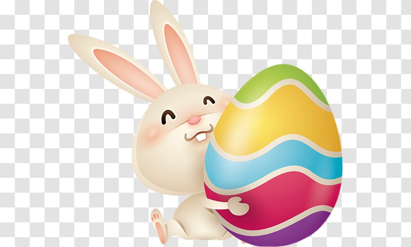 Easter Bunny Egg Clip Art Illustration Transparent PNG
