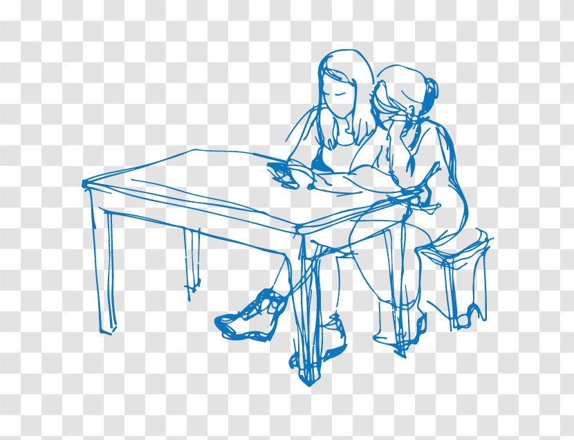 Drawing Sketch - Sitting - Rectangle Transparent PNG
