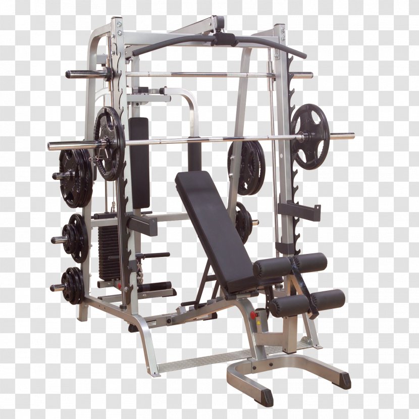 Smith Machine Fitness Centre Bench Exercise Equipment - Strength Training Transparent PNG