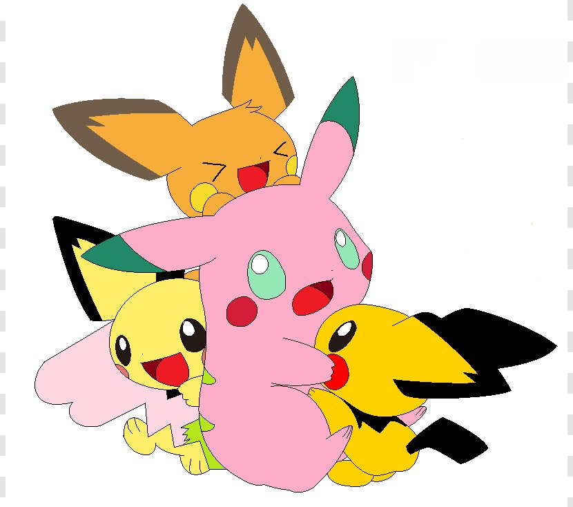 Pikachu Pichu Raichu Clip Art - Baby Sitter Picture Transparent PNG