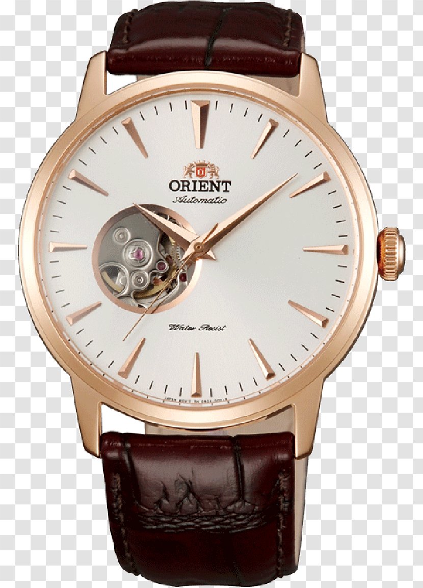 Orient Watch Automatic Strap Leather - Metal Transparent PNG