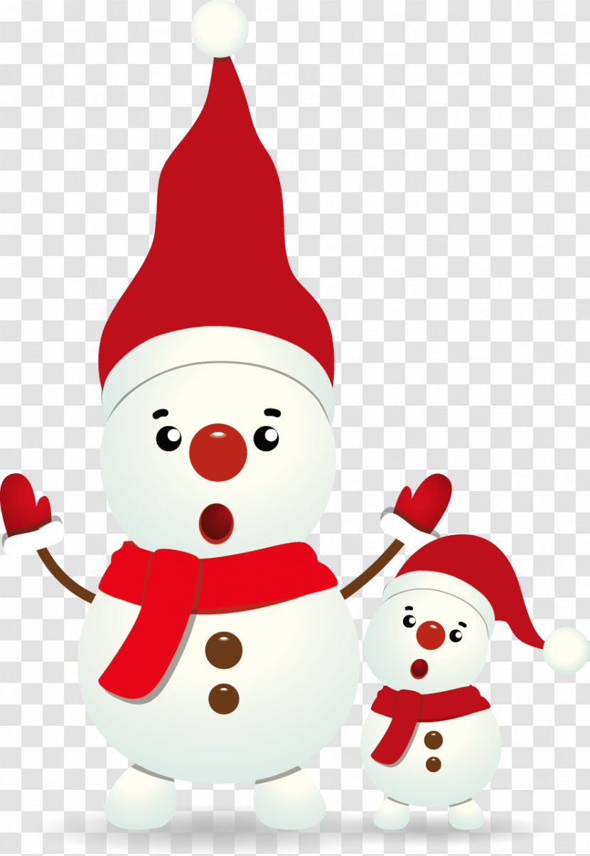 Snowman Euclidean Vector Christmas Card - Holiday Transparent PNG