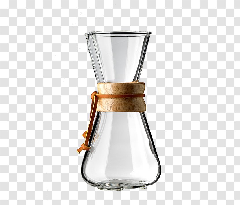 Chemex Coffeemaker Three Cup Classic Glass - Barware - Coffee Transparent PNG