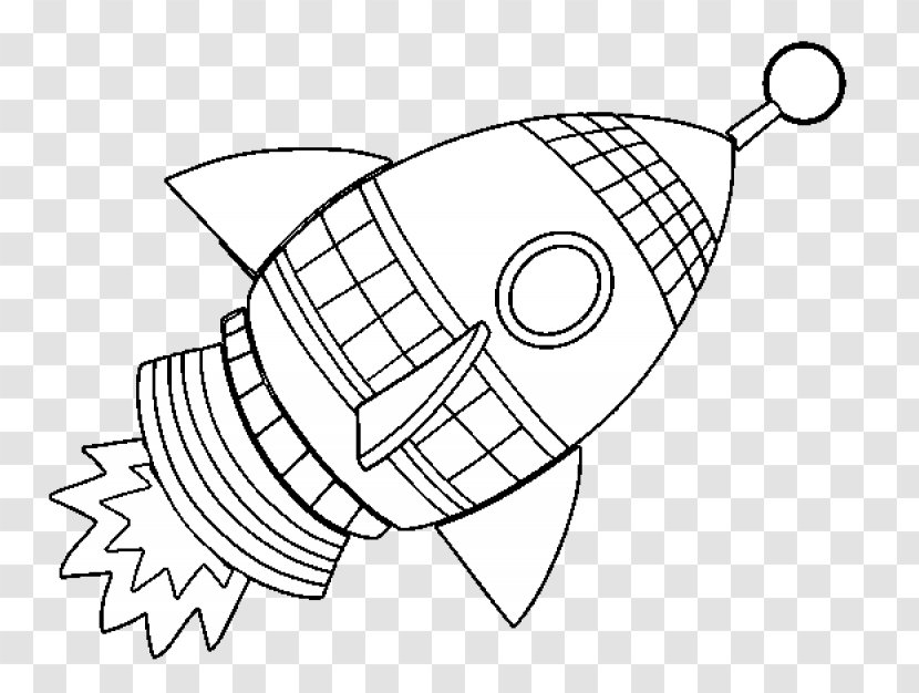 Spacecraft Rocket Coloring Book Outer Space Satellite - Area Transparent PNG