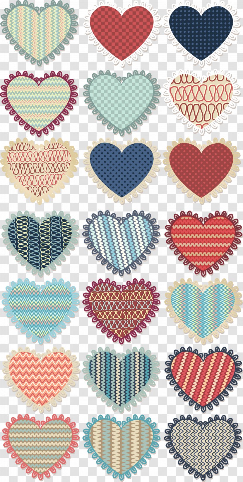 Heart - Needlework - Valentines Day Transparent PNG