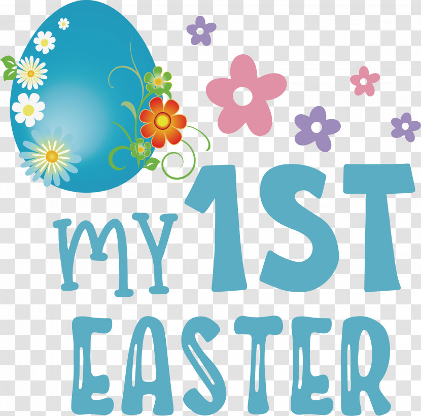 My 1st Easter Happy Easter Transparent PNG