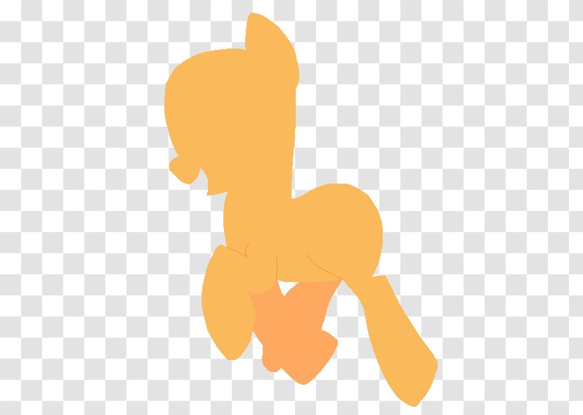 Pony Applejack Rarity Child - Silhouette Transparent PNG