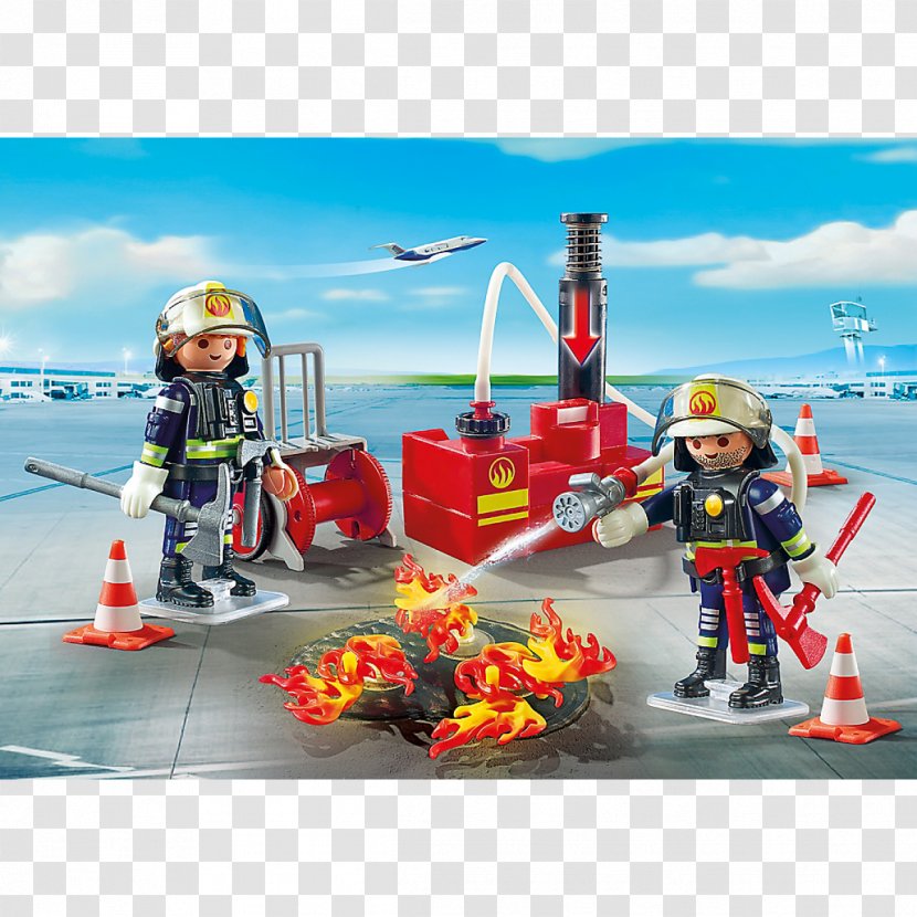 Firefighting Playmobil Pump Toy Firefighter Transparent PNG