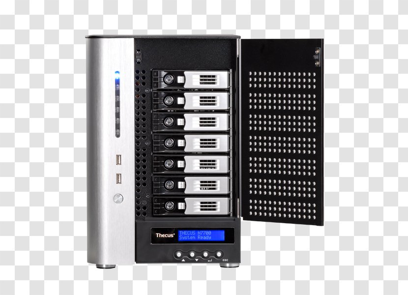 Origin Storage Thecus N7700SAS Network Systems Computer Servers Data - Audio Equipment - Gigabit Ethernet Transparent PNG