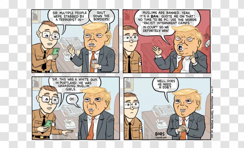 Comics Editorial Cartoon Willamette Week Cartoonist - Tree - Trump Transparent PNG