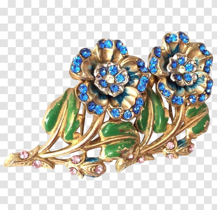 Turquoise Body Jewellery Brooch - Jewelry Making Transparent PNG