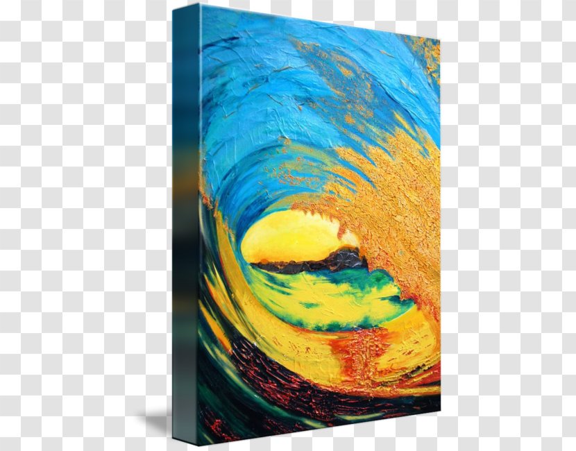 Huntington Beach Modern Art Abstract Painting Contemporary - Surf Transparent PNG