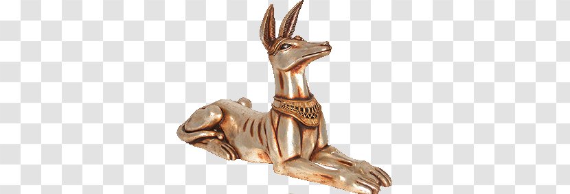 Ancient Egypt Dog Anubis Statue - Brass - Guardian Beast Transparent PNG