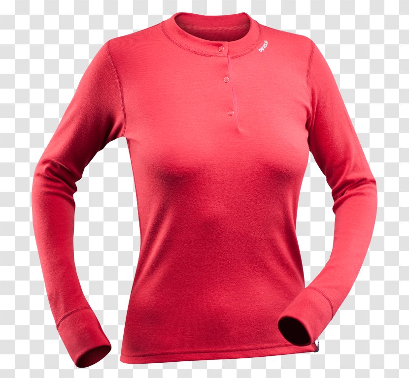 Shoulder Shirt - Red - Button Transparent PNG