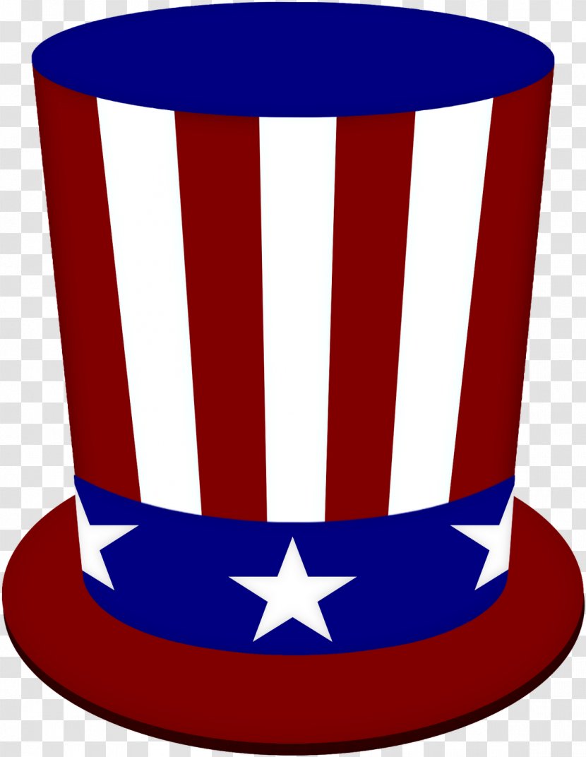 Uncle Sam Hat Background - Cylinder - Costume Accessory Transparent PNG