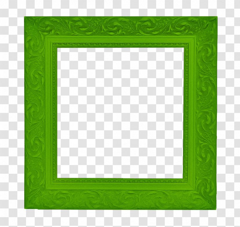 Green Background Frame - Rectangle - Interior Design Picture Transparent PNG