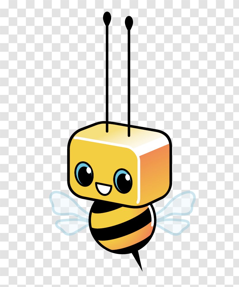 Bee Swarming HTTP 404 Perforce Animation - Yellow - Standard Transparent PNG