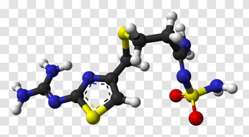 Famotidine Molecule Bioavailability H2 Antagonist Histamine - Heart - Pots 3d Model Transparent PNG