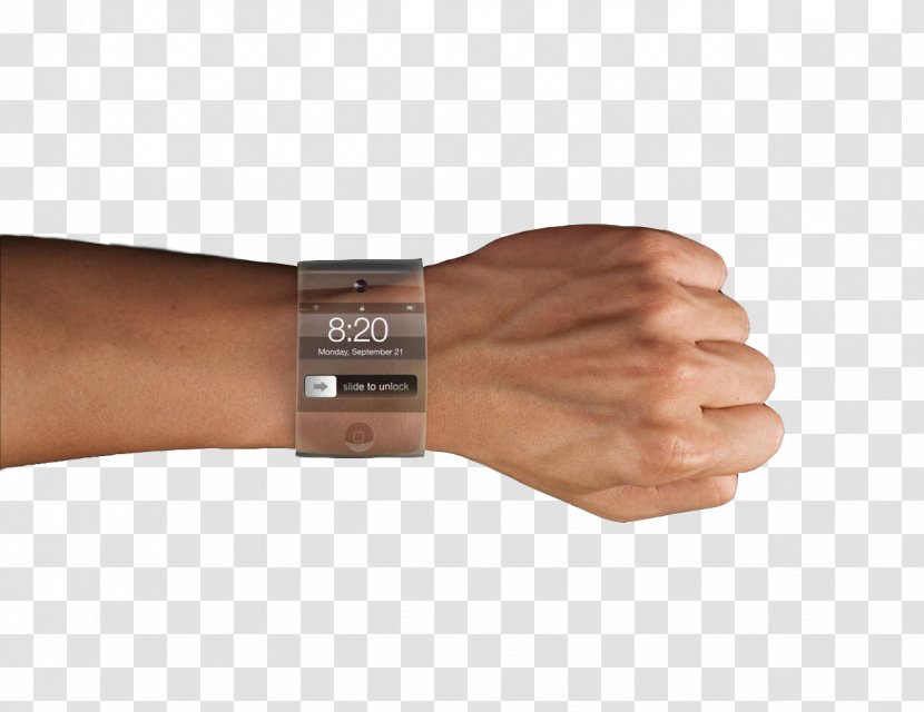 Pebble Apple Watch Series 3 Smartwatch - Thumb - Flippers Transparent PNG