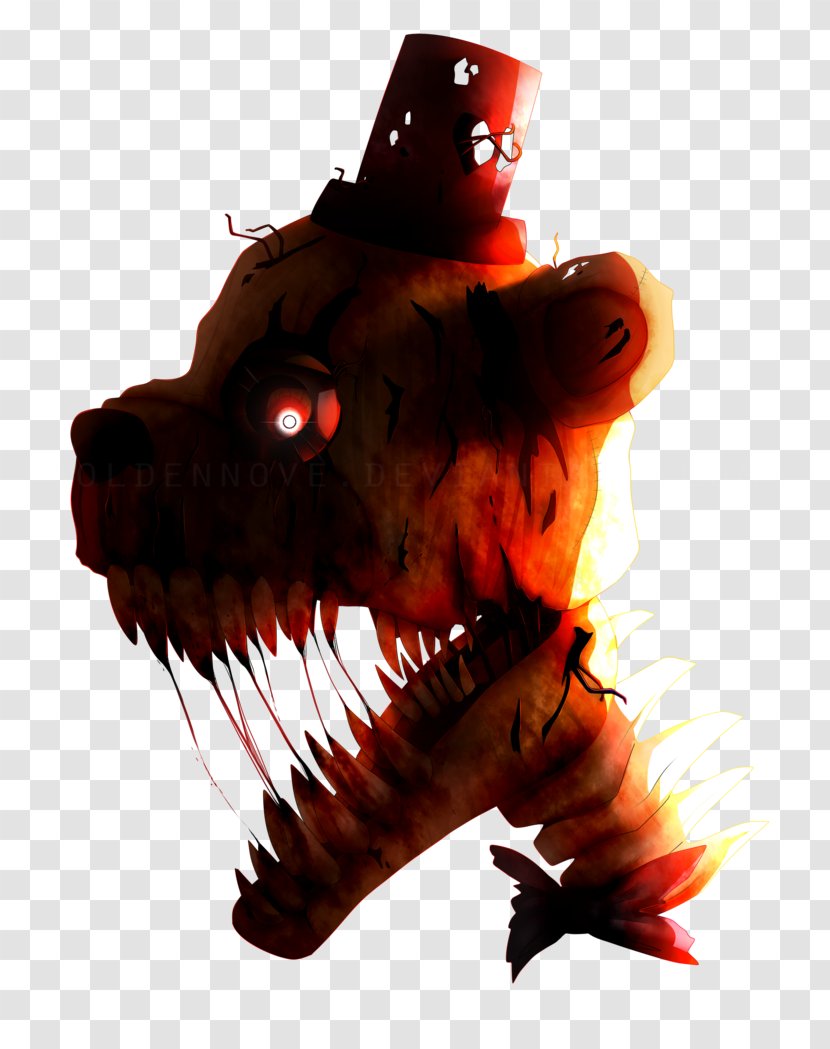 Five Nights At Freddy's 4 2 Drawing Fan Art - Nightmare Foxy Transparent PNG