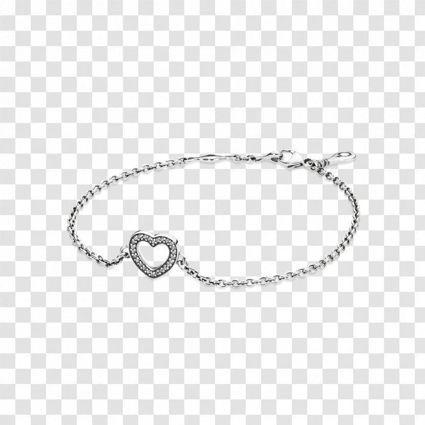 Earring Pandora Charm Bracelet Cubic Zirconia - Chain - Jewellery Transparent PNG