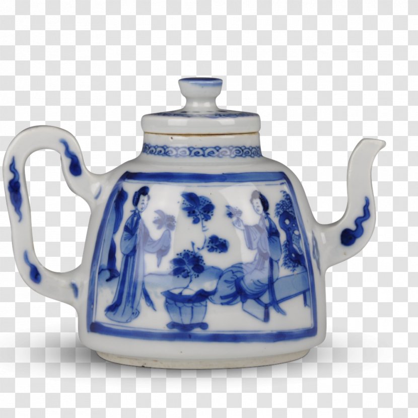 Teapot Kettle Blue And White Pottery Ceramic - Chinese Style Bottom Transparent PNG
