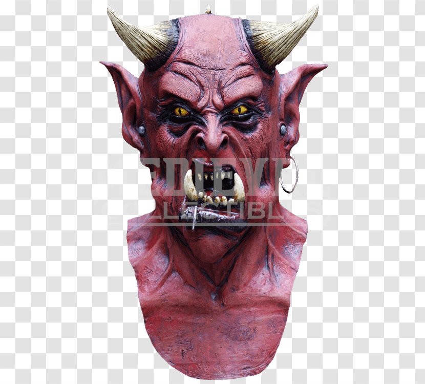 Lucifer Devil Satan Mask Costume - Supernatural Creature - Satanism Transparent PNG