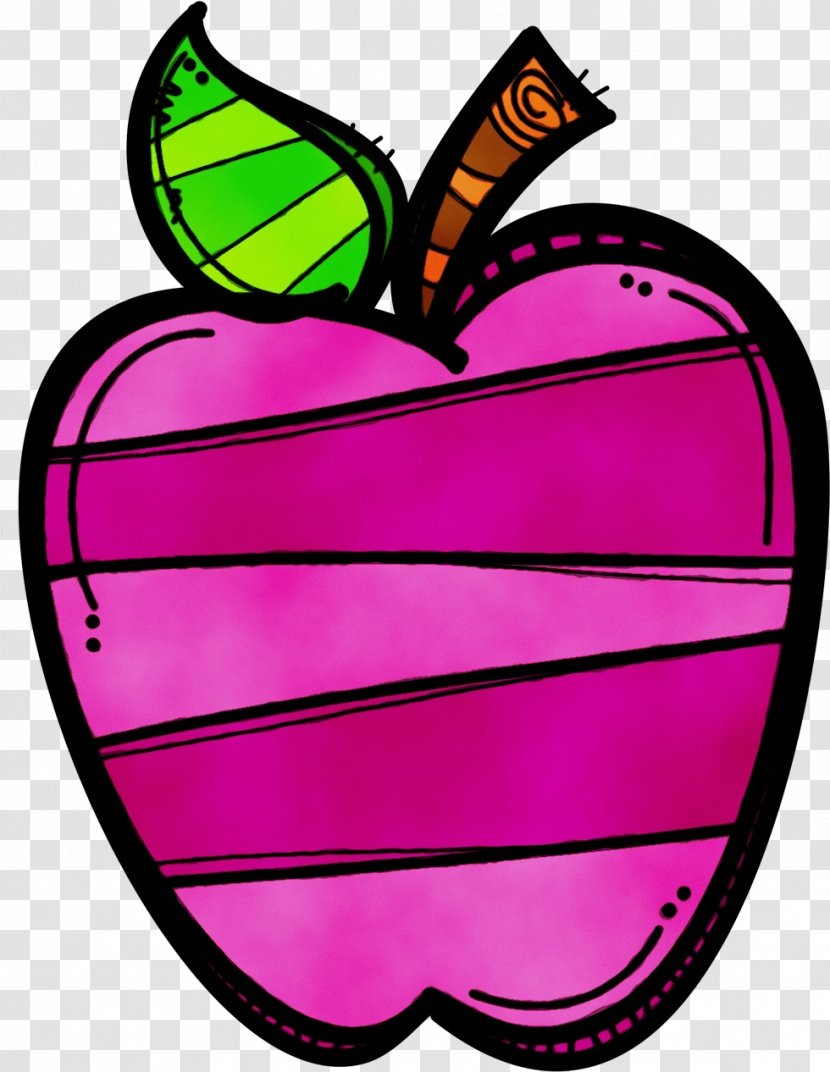 Clip Art Pink Fruit Plant Magenta - Heart Transparent PNG