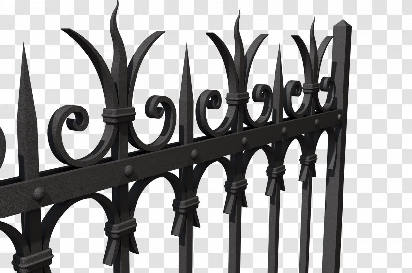 Wrought Iron Forging Steel Deck Railing - Material Transparent PNG